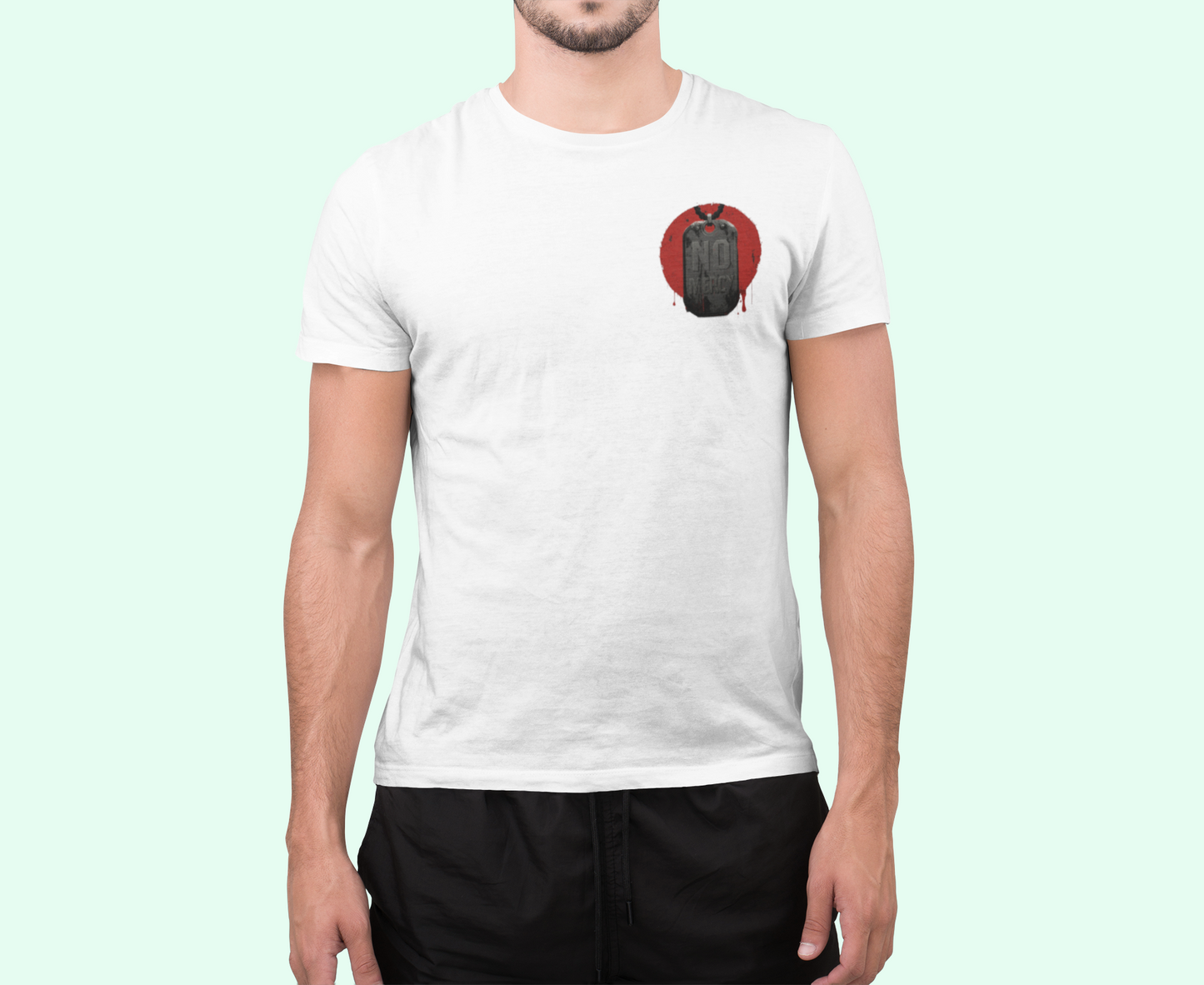Cyber Doberman Graphic Tee – White Edition
