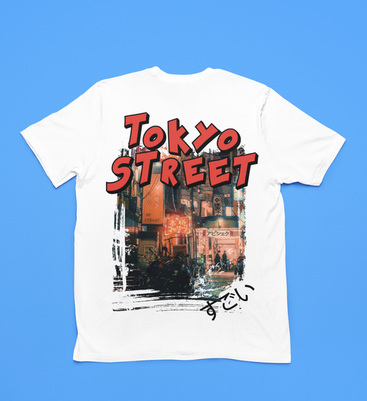 Tokyo Street Graphic Tee – White Edition